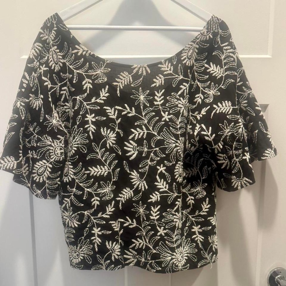 Anthro Aplaque Blouse